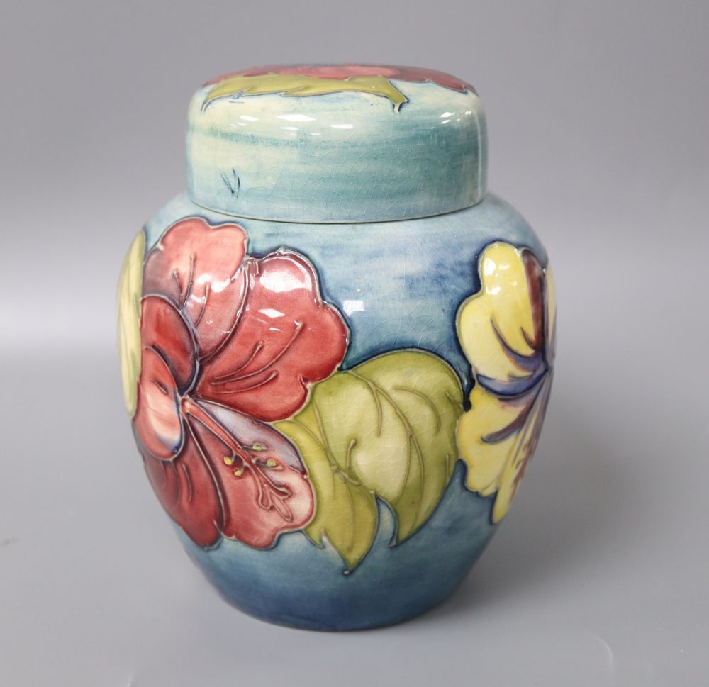 A Moorcroft ginger jar and cover, height 16cm